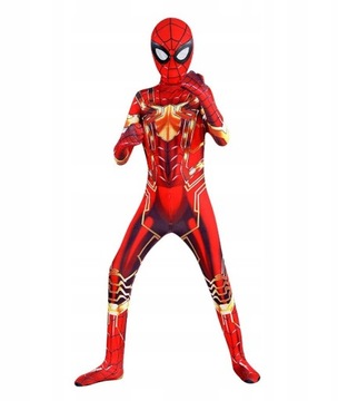 KOSTIUM STRÓJ SPIDERMAN STALOWY