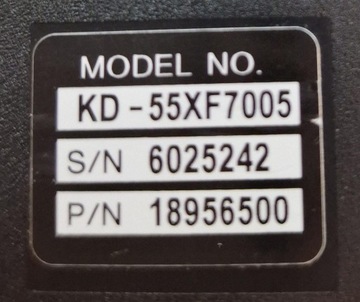 ZASILACZ SONY KD-55XF7005 APS-395/B 1-980-310-21