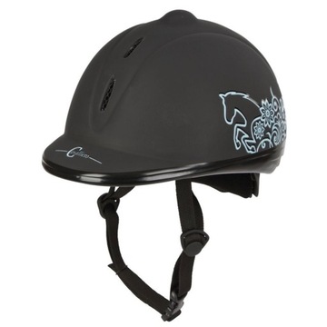 Kask jeździecki Beauty Covalliero 53-57cm Czarny