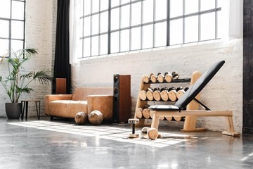 NOHRD Bench Дубовая кожаная скамья из дуба — очень прочная, удобная