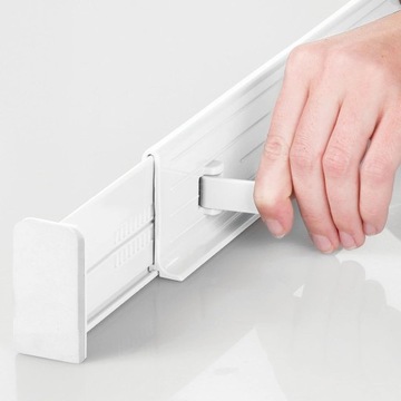 РЕГУЛИРУЕМАЯ ПЕРЕГОРОДКА ДЛЯ ГЛУБОКИХ ЯЩИКОВ ДЛЯ КУХНИ И СПАЛЬНИ, БЕЛАЯ