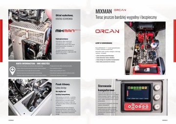 GB Mixman D5BS Orcan PREMIUM миксокрет-бетононасос корзина-лопата HATZ 4