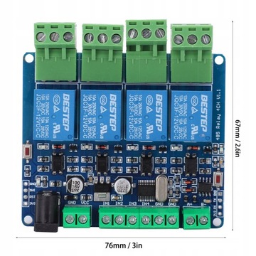 4-КАНАЛЬНЫЙ РЕЛЕ ESP8266 ЧИП WIFI МОДУЛЬ