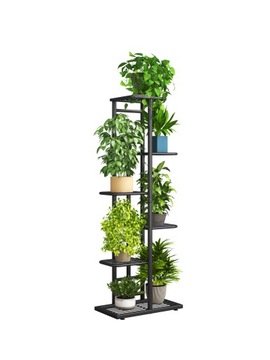 Kwietnik stojak regał na kwiaty grafit do domu biura LOFT 108cm