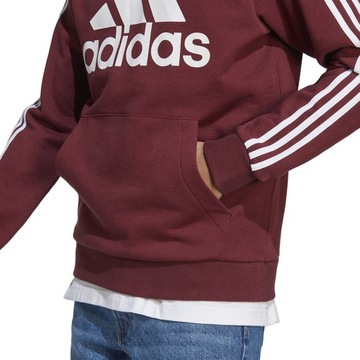 NT Толстовка adidas Big Logo 3 Stripes FL Hoody H47057 красная S