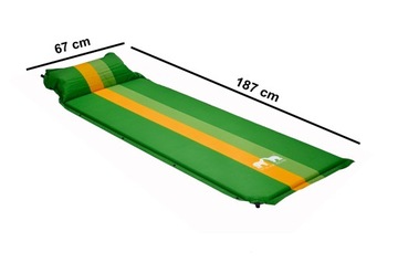 САМОНАДУВАЮЩИЙСЯ КОВрик С ПОДУШКОЙ МАТРАС походный коврик ДЛЯ КЕМПИНГОВОЙ ПАЛАТКИ