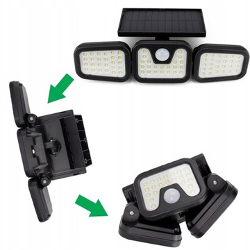 СВЕТОДИОДНАЯ СОЛНЕЧНАЯ ЛАМПА 3в1 ДЛЯ УЛИЦЫ, САДА, МОЩНОСТИ PROMERCO