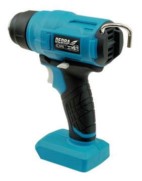 ТЕПЛОВАЯ ПИСТОЛЕТКА АККУМУЛЯТОРНАЯ DEDRA 550°C 18В +3 НАСАДКИ