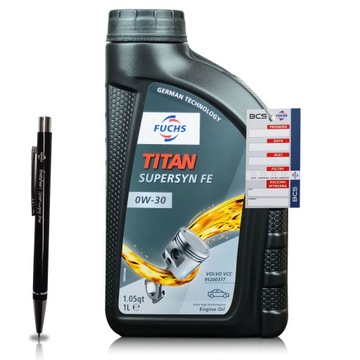 1 LITR FUCHS TITAN SUPERSYN FE 0W30 1L VOLVO OLEJ SILNIKOWY - DYSTRYBUTOR