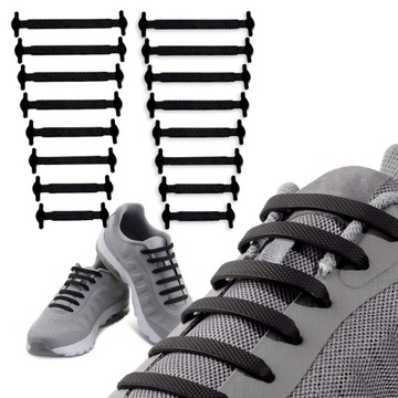 Sznurówki bez wiązania do butów elastyczne gumowe
