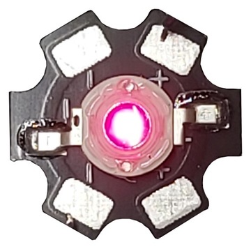 Dioda POWER LED 3W EPILEDS Deep Red 660nm na PCB