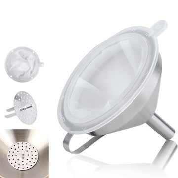 13cm LEJEK KUCHENNY METALOWY Z UCHWYTEM 304STALOWY