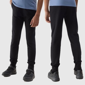 4F SPODNIE DRESOWE JOGGERY DZIEWCZĘCE SPORTOWE DZIECIĘCE SS24