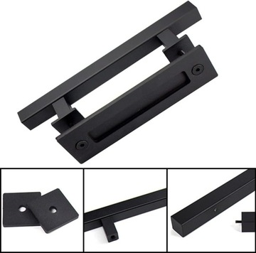 РУЧКА РУЧКА ДЛЯ РАЗДВИЖНОЙ ДВЕРИ РУЧКА LOFT RETRO BLACK DOUBLE комплект