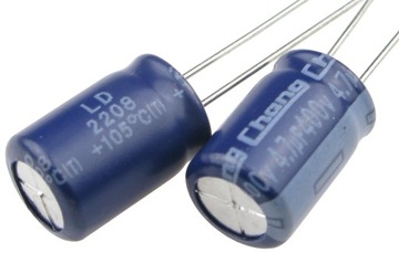 Kondensator elektrolityczny 4,7uF/400V 105'C Chang LD (2 szt.) /4405-2