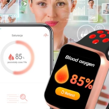 ЖЕНСКИЕ ЧАСЫ SMARTWATCH ПУЛЬСОКСИМЕТР АРТЕРИАЛЬНОЕ ДАВЛЕНИЕ