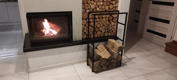 ПОДСТАВКА ДЛЯ ДРОВ ДЛЯ КАМИНА БОЛЬШАЯ МЕТАЛЛИЧЕСКАЯ КОРЗИНА LOFT 100х60х25