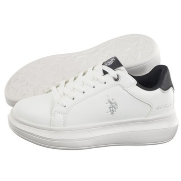 Buty Sneakersy Damskie U.S. Polo Assn. CHELIS001A-WHI Białe