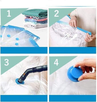 Вакуумные пакеты для одежды, прочные, 5 шт 50х70