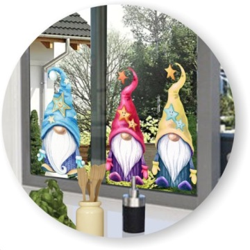 МНОГОРАЗОВЫЕ наклейки «Рождественские гномы» с гномами