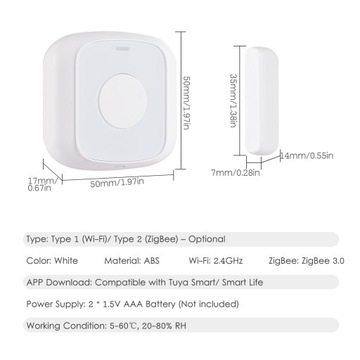 ZigBee Smart Door Window Sensor Alarm Magnetic
