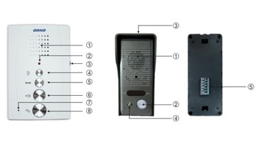 БЕСРУЧНОЙ ИНТЕРФОН ДЛЯ КАЛИТКИ БЕЛЫЙ ORNO OR-DOM-RE-914