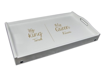 СТОЛ ДЛЯ ЗАВТРАКА ПОДАРОК ​​ДЛЯ ПАР НА ДЕНЬ ВАЛЕНТИНА СВАДЬБА С ГРАВИРОВКОЙ