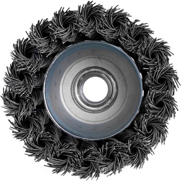 SZCZOTKA DO SZLIFIERKI DOCZOŁOWA 100mm M14 DRUT SKRĘTNY C4308