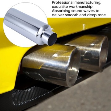 Универсальный глушитель из нержавеющей стали.