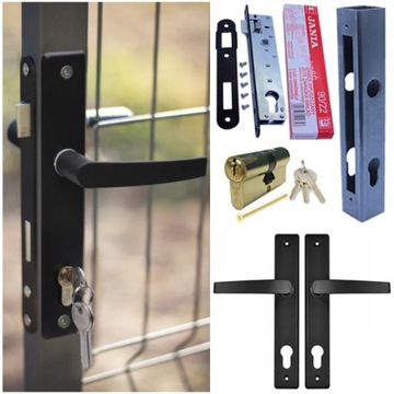 РУЧКА ДЛЯ ВОРОТ ЗАМОК ВСТАВКА КАССЕТА 40Х40 КОМПЛЕКТ ДЛЯ СВАРКИ СТАЛИ