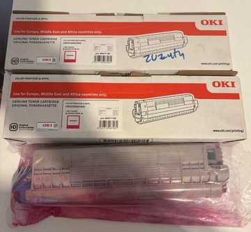 Toner OKI 46471102 MAGENTA C823 C833 C843 ORYGINAŁ PUSTY