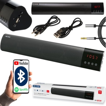 GŁOŚNIK BLUETOOTH FM SOUNDBAR DO KOMPUTERA LAPTOPA FM USB MINI JACK 3,5 mm