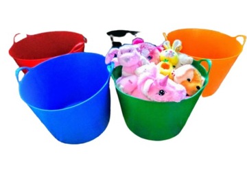 Гибкая корзина-контейнер GARDEN для белья, YELLOW FLOWER POT, 42л