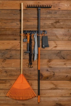 Настенная вешалка для лопат и садовых инструментов, метл, граблей, крючков 40 шт.