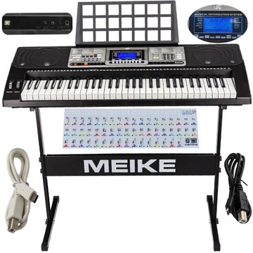 Keyboard Organy Pianino MK-816 MIDI 61klaw STATYW