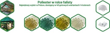Poliester płyta falista w rolce 1,5 x 10 m żółta