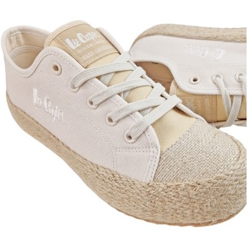 Trampki Damskie LEE Cooper beżowe Stylowe espadryle Sneakersy buty 2191L 38