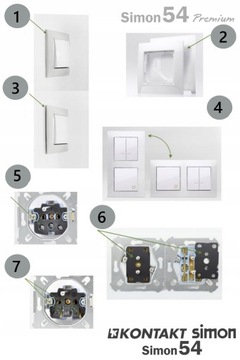 SIMON 54 QUAD FRAME 4 ЧАСТИ DR4/11 БЕЛЫЙ