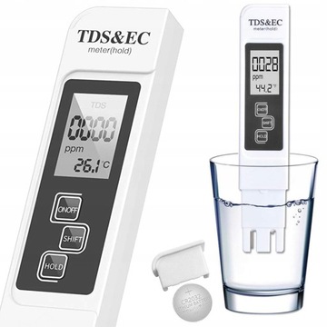 MIERNIK TESTER JAKOŚCI WODY TEST TWARDOŚCI + ETUI