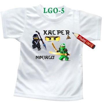 Футболка Lego NINJAGO с именем + именем 110 см
