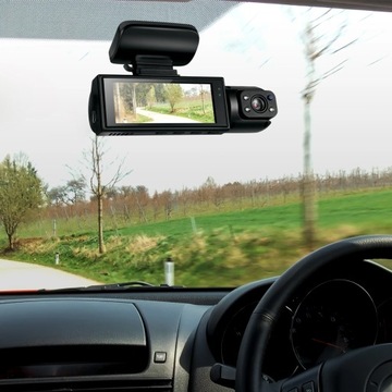 Автомобильный видеорегистратор 1080P с двумя