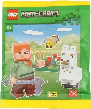 LEGO Zestaw Minecraft 662308 - Alex , Lama i Pszczółka