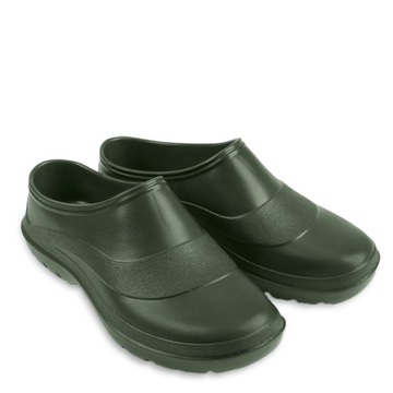 Klapki chodaki do ogrodu lekkie SOFT CLOG green 38