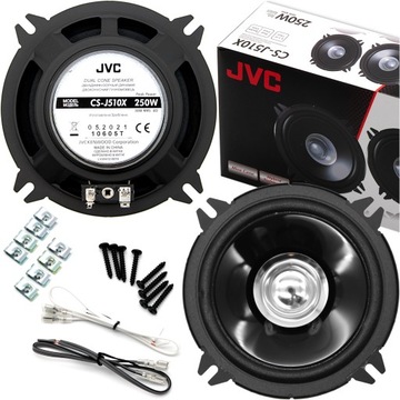 Głośniki JVC 130mm 13cm 250W do AUDI A3 8L 96-03 drzwi przód adaptery