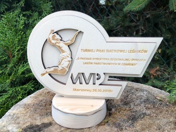 MEDAL XL Drewniany Twój Napis Grawer/Druk projekt