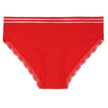 4x Koronkowe FIGI MAJTKI DAMSKIE Bawełniane Pasek Kobiecie MORAJ r. 2XL