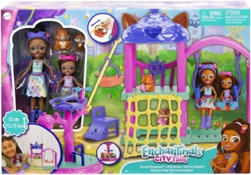 ENCHANTIMALS CITY TAILS PLAC ZABAW PRZYJACIÓŁ LALKA SABINE SENECA SQUIRREL