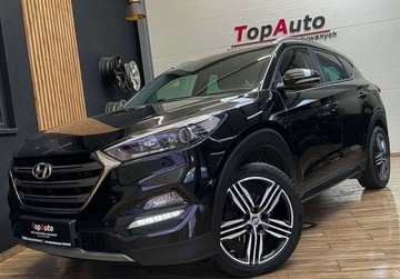 Hyundai Tucson III SUV 1.7 CRDI 115KM 2017 Hyundai Tucson 1.7 blue CRDI MANUAL bezwypadkowy GWARANCJA perfekcyjny