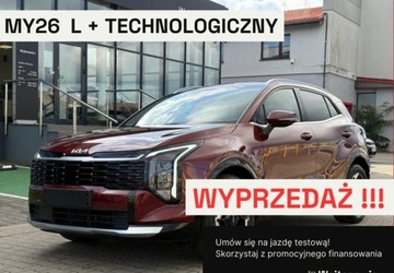 Kia Sportage V 2025 Kia Sportage MY2026 NOWA Lpakiet TECHNOLOGICZNY, kolor MAGMA RED, od reki