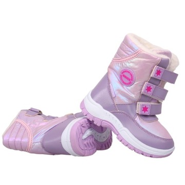 Зимние снежные сапоги слегка изолированные липучки